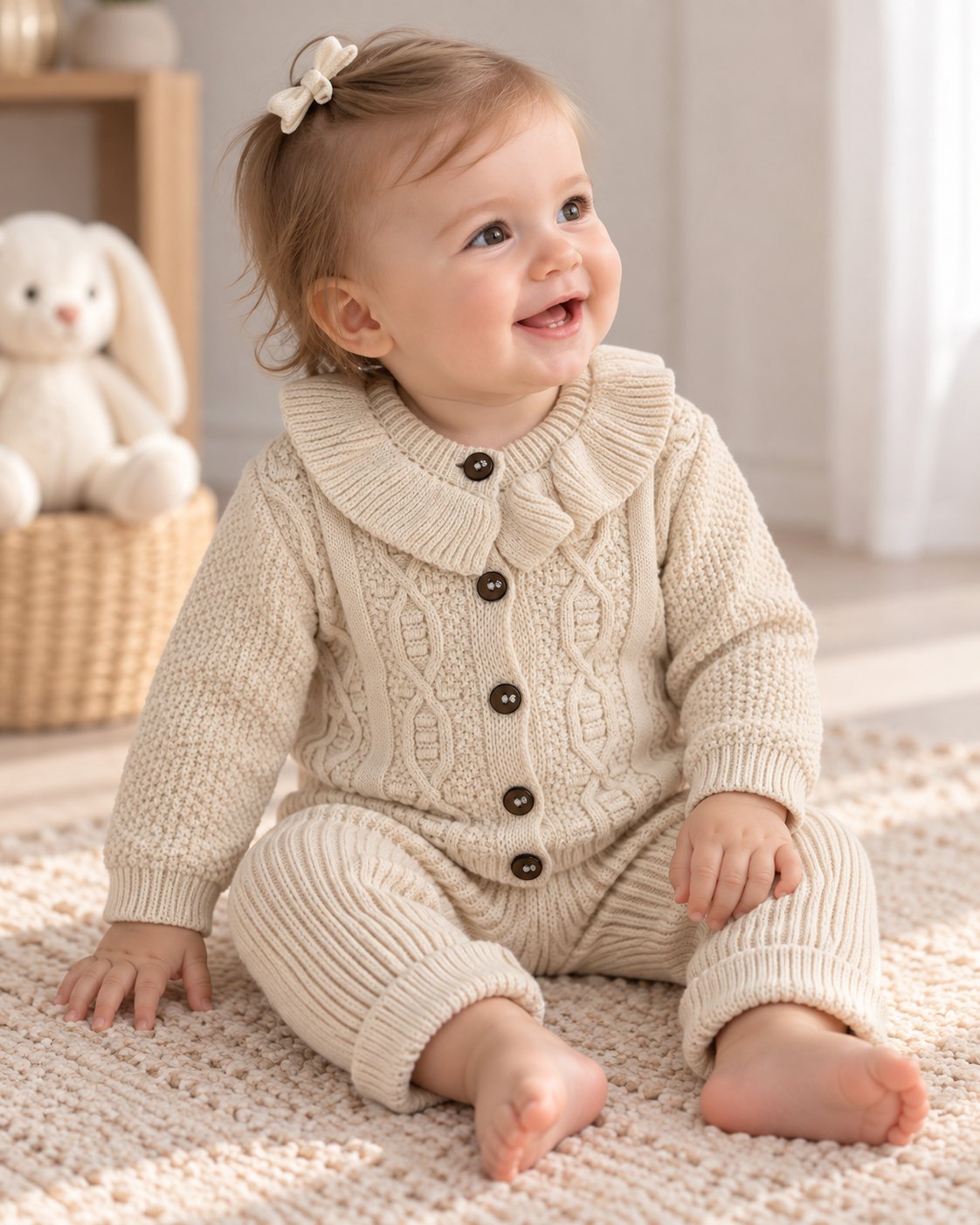 Кос вязанный на пуоговках Babytime